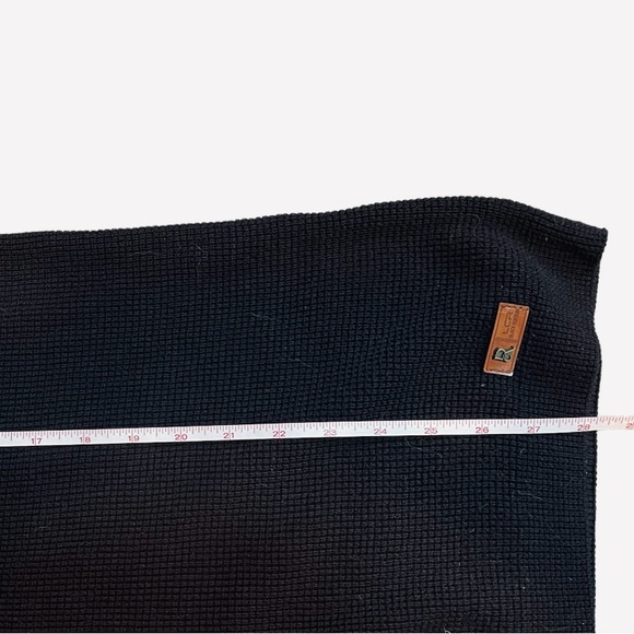 LCR Black Edition Men's Black Pullover Sweater Hoodie Leather Detail - Picture 6 of 7